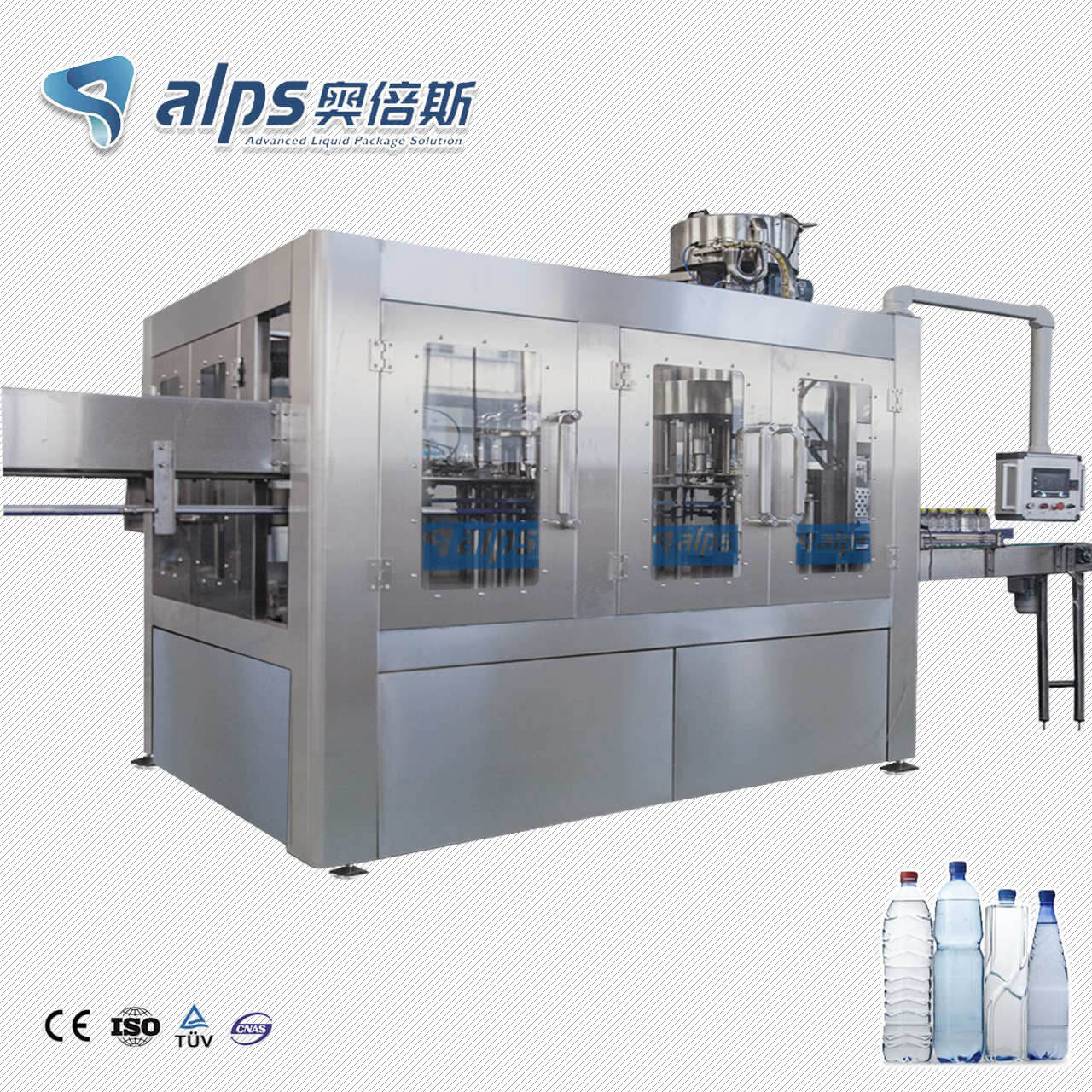 2000BPH Automatic Mineral Water Filling Machine (Model : CGF8-8-3)