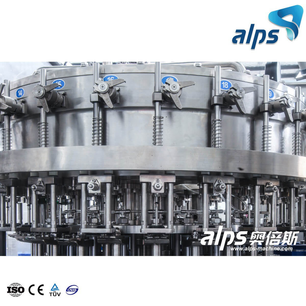 Glass Bottle Carbonated Soft Drink Washing Filling And Capping 3 In 1 Machine