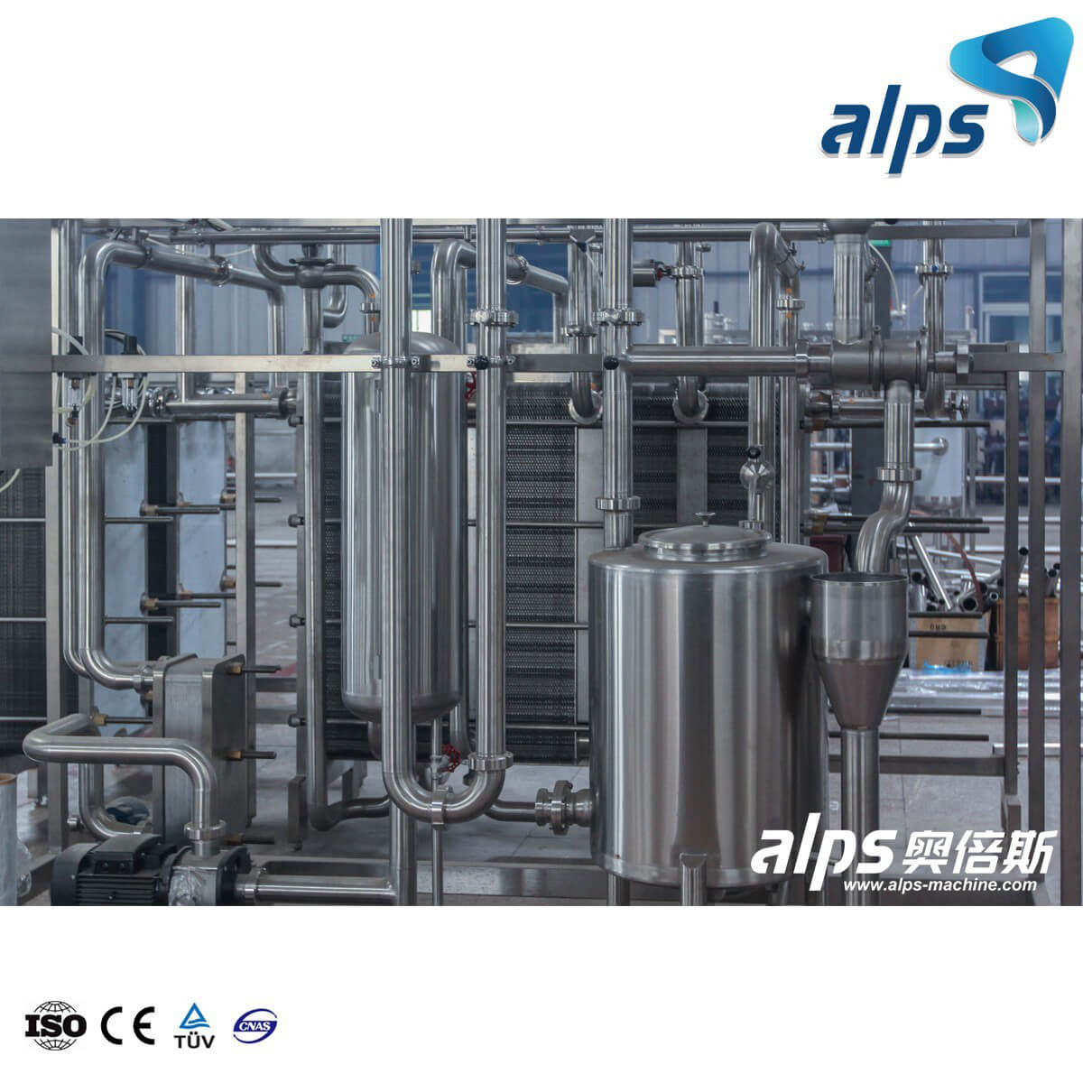 Plate Type Pasteurizing Sterilizer Equipment For Juice And Tea Drinks