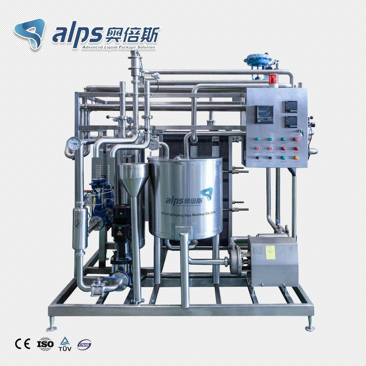 Plate Type Pasteurizing Sterilizer Equipment For Juice And Tea Drinks